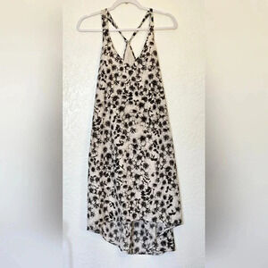 H&M | Cream & Black Floral Dress Sz 10